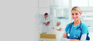 doctor meeting with patient with young physician in front