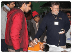 Doctor using PACS medical imaging in India